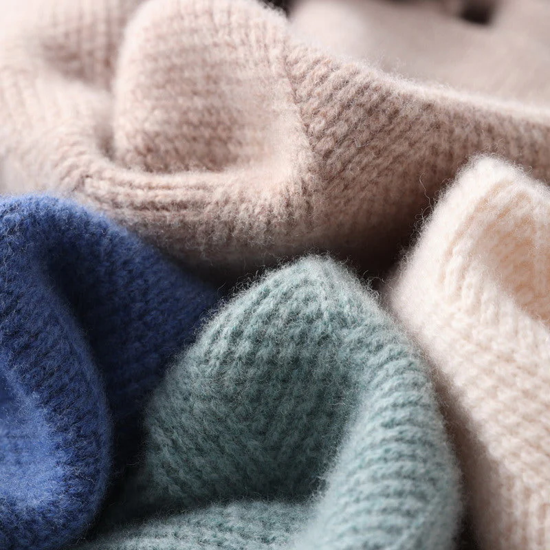 Sweater til mænd – Rund hals, lange ærmer med ribbede manchetter – Blød og elegant